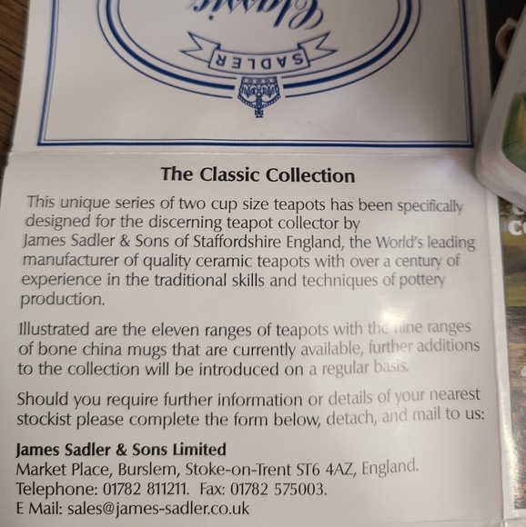 🔥Vintage Sadler " Round of Golf" Teapot Made in England - Picture 11 of 11